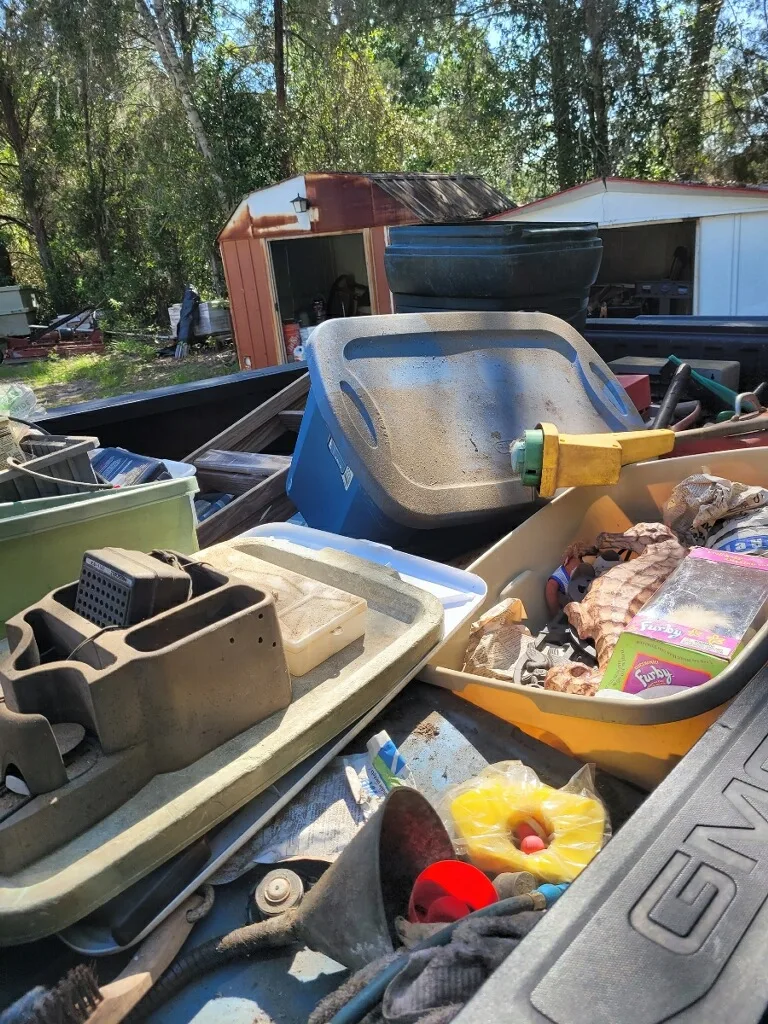 Full truckload junk removal after house cleanout in West Central FL